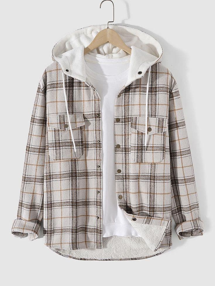 White Gray Hoodies for Men Shirt